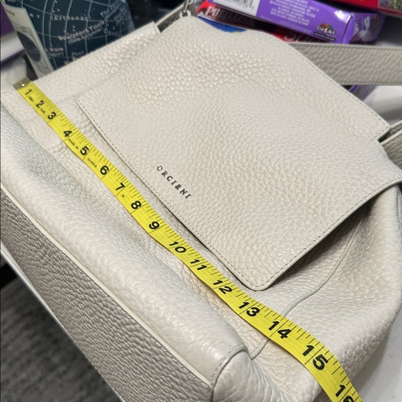 Gorgeous Orciani Italy Bag Hammered Leather - Picture 8 of 10